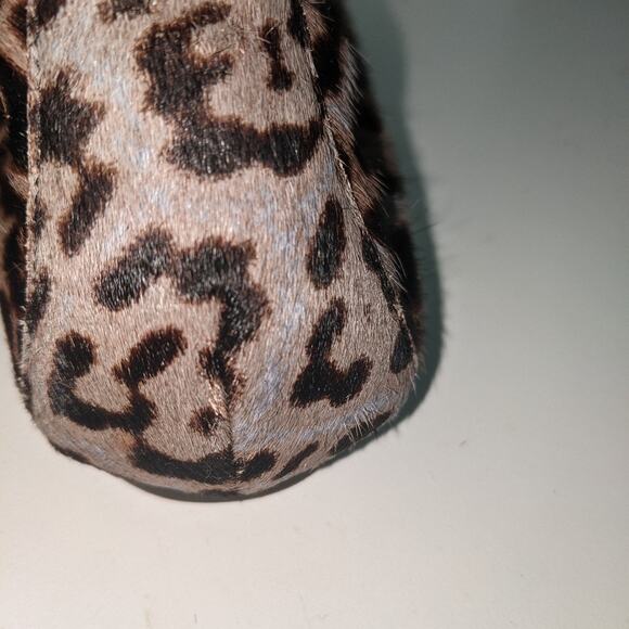 Me Too Arianna Ballet Flat Animal Print Calf Hair Leather Size 10 - Picture 4 of 11